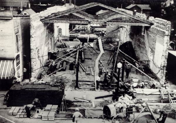Big Rapids Cinema - During Conversion To The Big Rapids 1937 From John Mcdowell (newer photo)